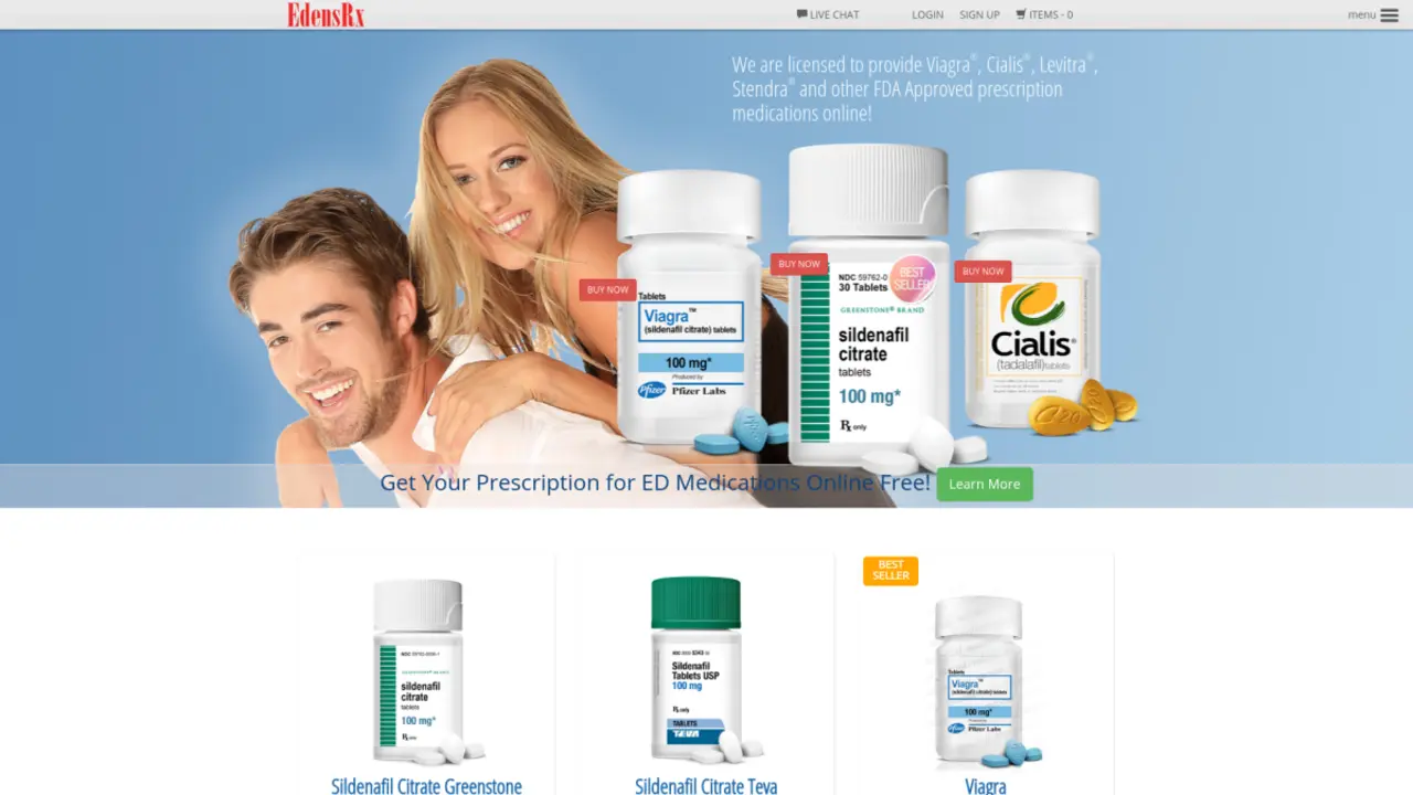Expert Review of EdensRx.com: Your Trusted Online Source for Free Viagra and Cialis Prescriptions in the USA