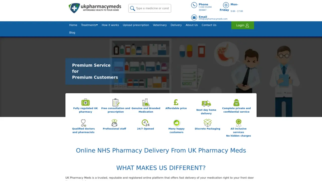 Expert Review on UKPharmacyMeds.com - Trusted NHS Online Pharmacy Deliveries in the UK | Safe UK Medication Ordering