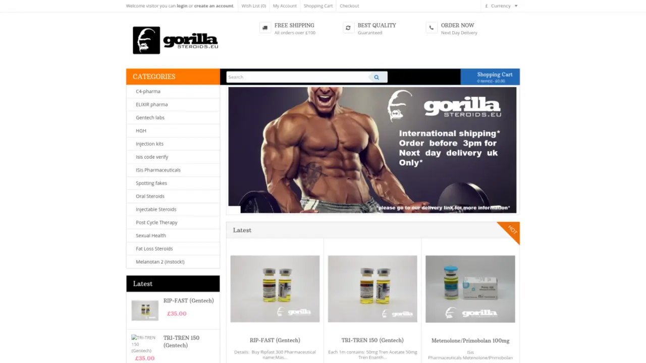 In-Depth Review of Gorillasteroids.eu - Your Trusted Source to Buy Anabolic Steroids in the UK