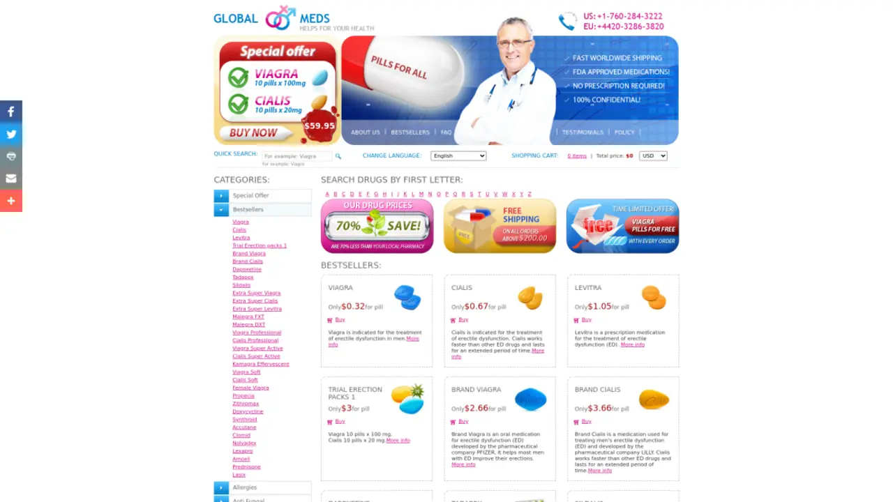 My-Generic-Pharmacy Review - Massive Discounts Up to 95% on Medications without Prescription & Free Shipping