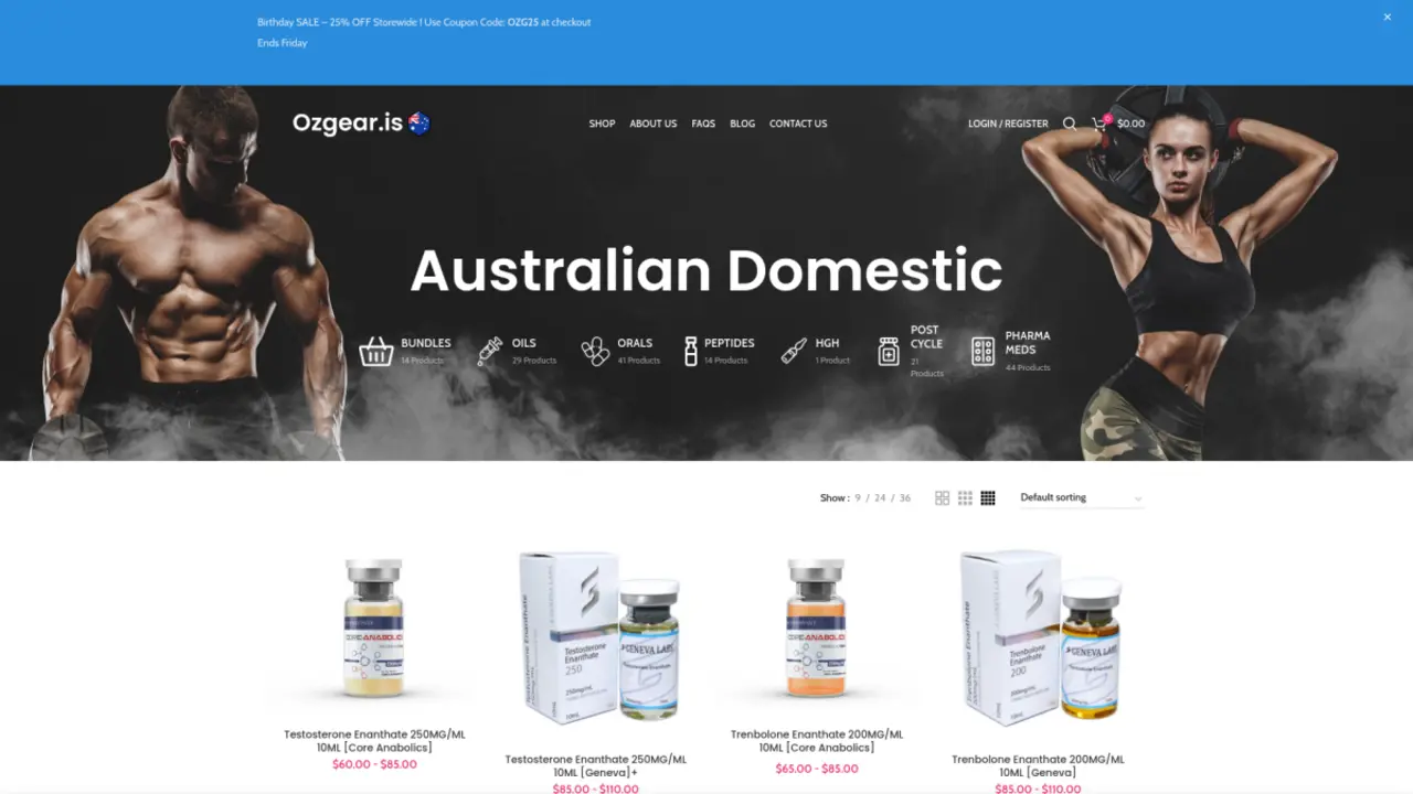 Ozgear.is Review – Australia's Trusted Source for Domestic Steroids Online