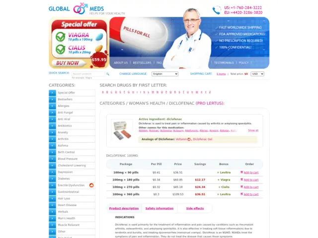 Order Pro lertus Diclofenac Safely - Your Trusted Canadian Pharmacy