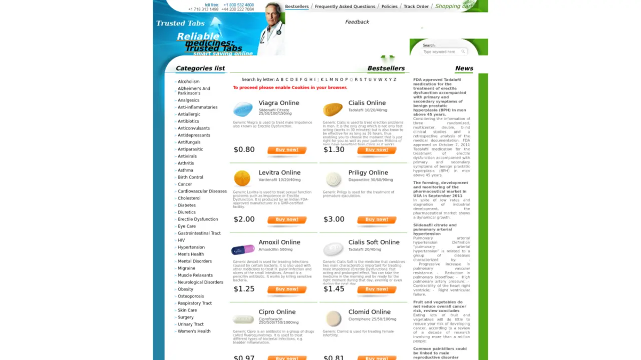Trusted Tabs Online Pharmacy Review - Get No Prescription Meds Safely