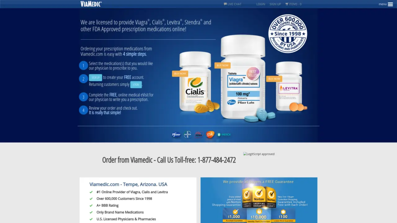 Viamedic Review: Trusted Source for Viagra, Cialis, and Levitra Online Orders