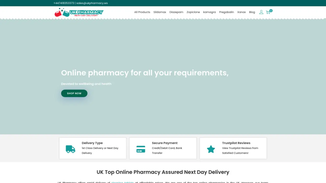 Comprehensive Review of UKpharmacy.ws – Trusted UK Online Pharmacy with Fast Next Day Delivery
