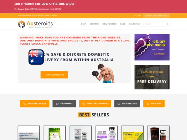 Austeroids.is Review – Trusted Source for Buying Steroids in Australia, Domestic Steroid Supplier
