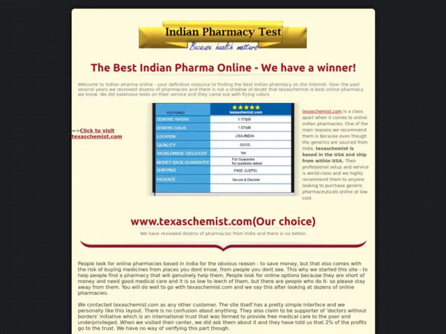 In-Depth Review of IndianPharmaOnline.net: Your Trusted Source for Indian Pharmacy Reviews