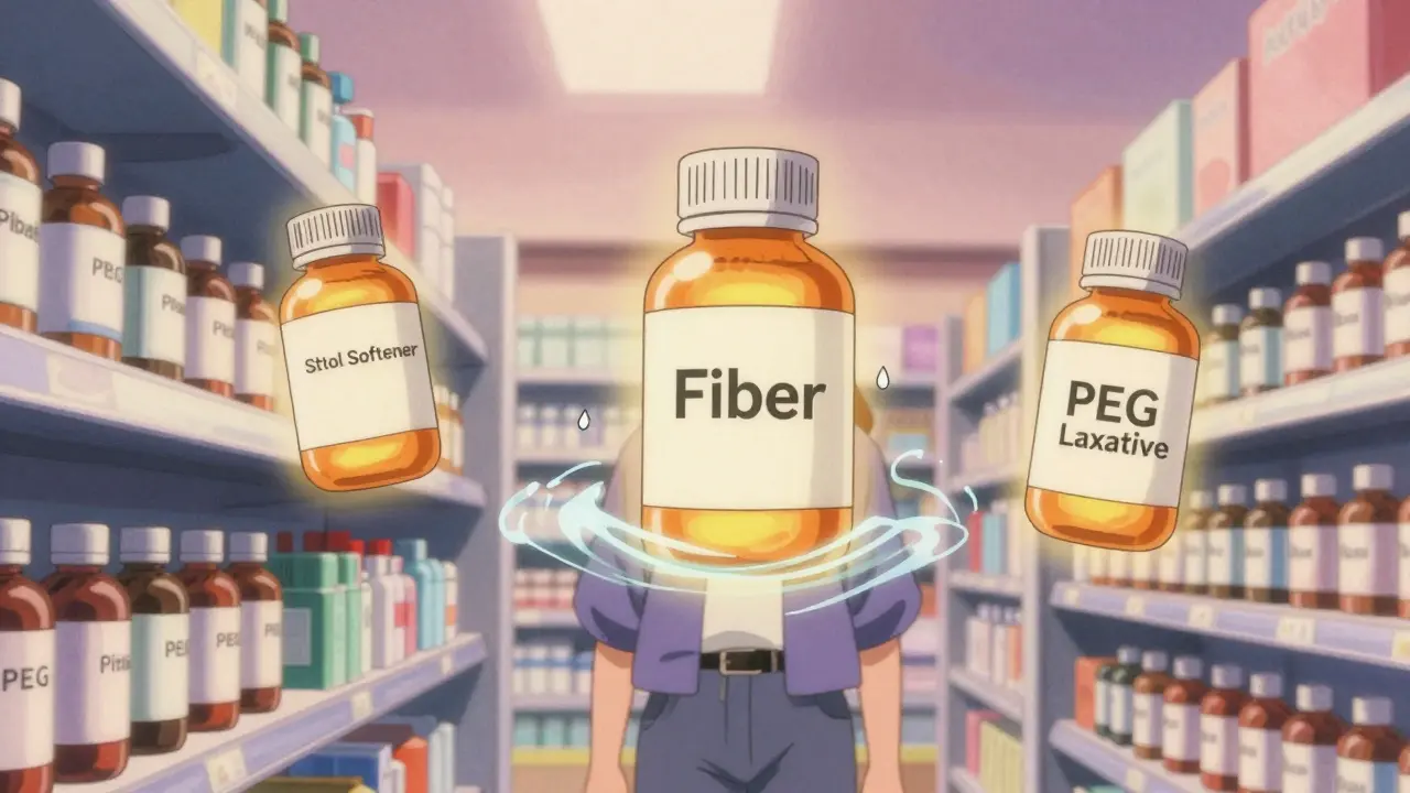 OTC Constipation Remedies: Fiber, Stool Softeners, and Laxatives Explained