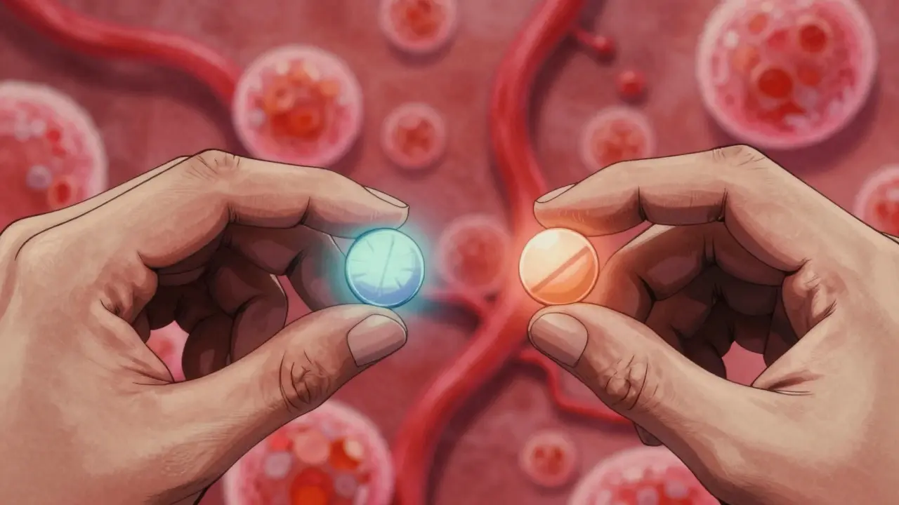 Abstract art showing bioequivalence differences